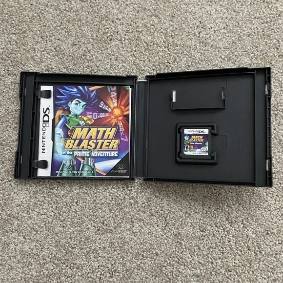 Nintendo DS Game Math Blaster in the Prime Adventure w/Case - Picture 2 of 3
